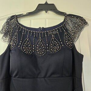 Midnight Blue  long formal dress, Size 12